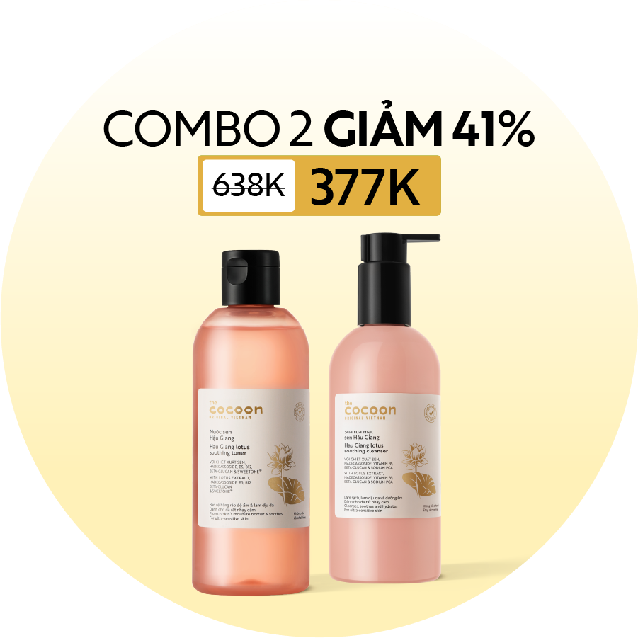 Combo Nước sen Hậu Giang 310ml + Sữa rửa mặt sen Hậu Giang 310ml - Ảnh 4