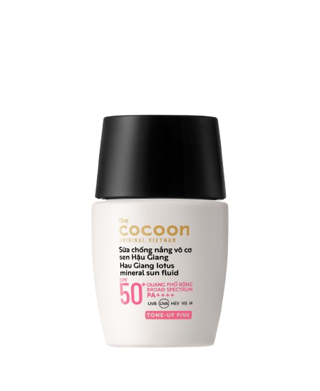 Sữa chống nắng vô cơ Sen Hậu Giang 15ml - Tone up Pink - Ảnh 5