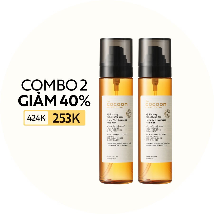COMBO 2 Xịt khoáng nghệ Hưng Yên 130ml