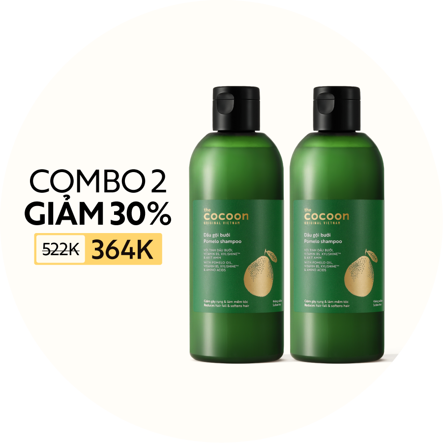 COMBO 2 Dầu gội bưởi không sulfate 310ml