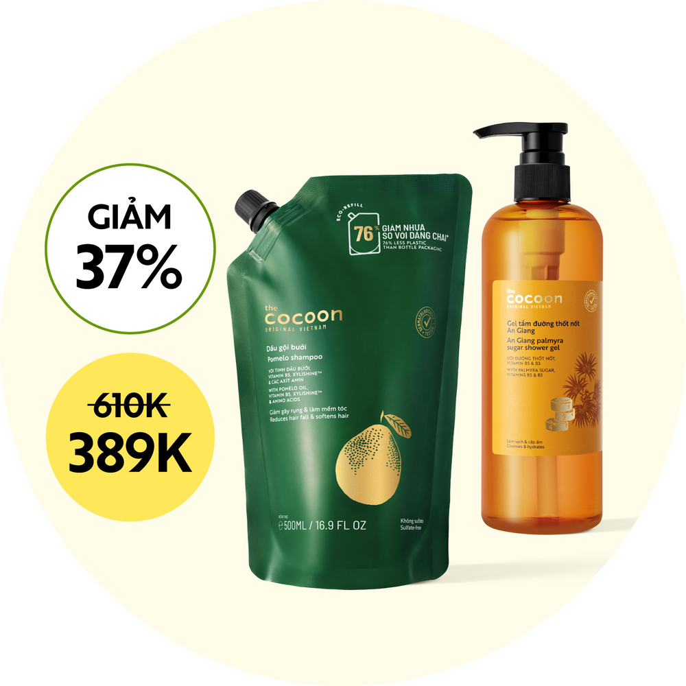 Combo 1 Dầu gội bưởi refill không sulfate 500ml và 1 Gel tắm đường thốt nốt An Giang 500ml - Ảnh 4