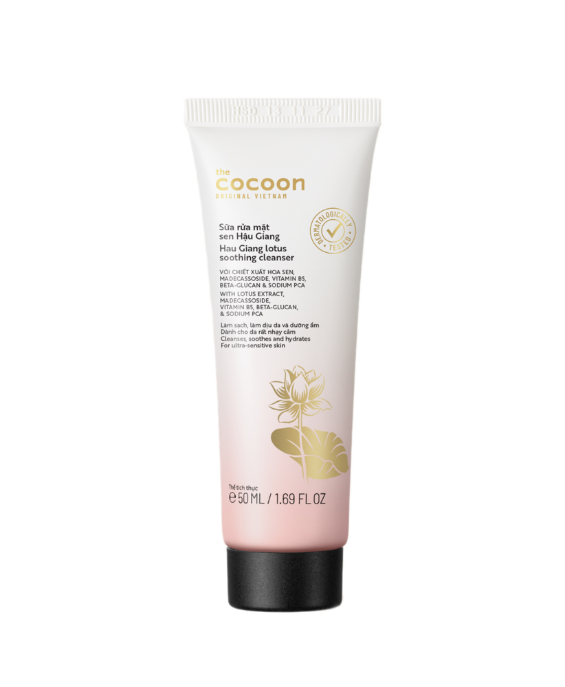 Sữa rửa mặt sen Hậu Giang 50ml - Ảnh 2